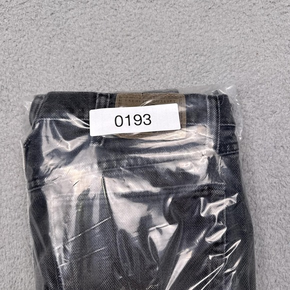 Wrangler Shorts Mens 34 Black Denim Cutoff Distressed Paint Workwear 10" Inseam - Picture 8 of 8